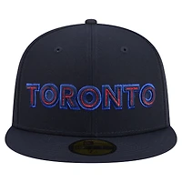 Men's New Era Navy Toronto Blue Jays City Connect 59FIFTY Fitted Hat