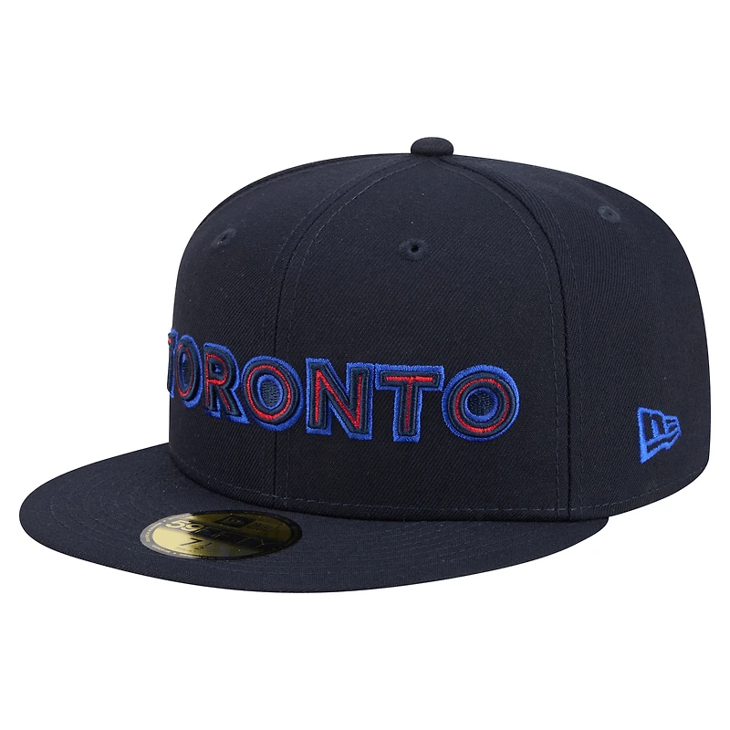 Men's New Era Navy Toronto Blue Jays City Connect 59FIFTY Fitted Hat