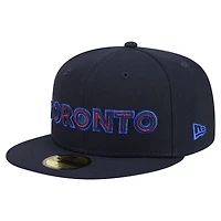 Men's New Era Navy Toronto Blue Jays City Connect 59FIFTY Fitted Hat