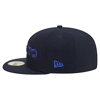 Men's New Era Navy Toronto Blue Jays City Connect 59FIFTY Fitted Hat