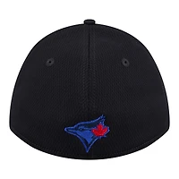 Casquette New Era Flex 39THIRTY pour homme, bleu marine, logo surdimensionné des Blue Jays de Toronto, couronne M