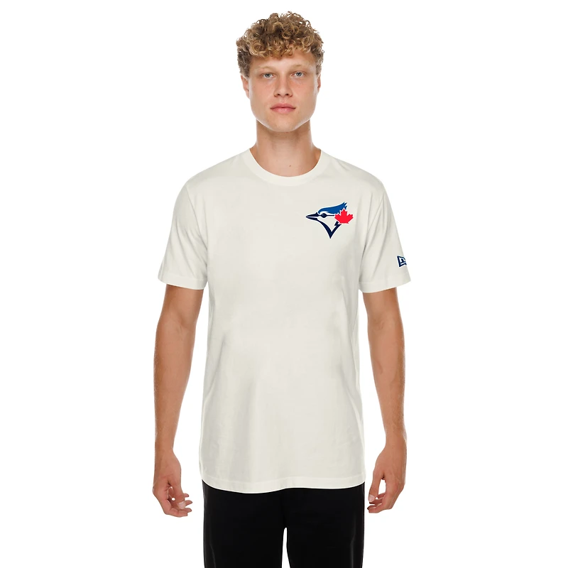Men's New Era Oatmeal Toronto Blue Jays Hot Dog T-Shirt
