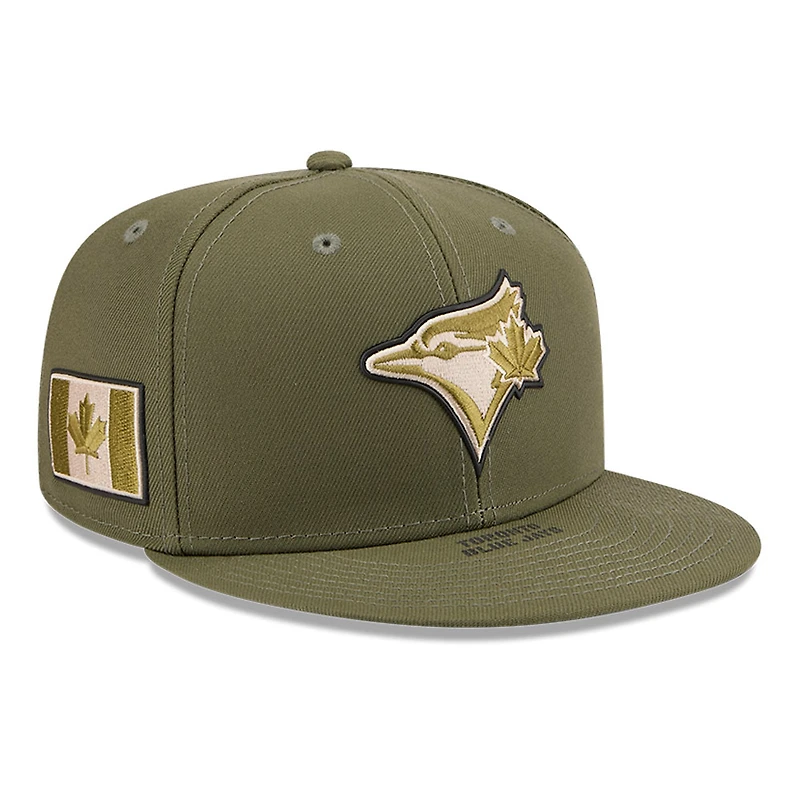 Men's New Era Olive Toronto Blue Jays 2026 Armed Forces Day 59FIFTY Fitted Hat