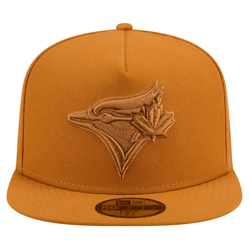 Casquette ajustée A-Frame 59FIFTY orange des Blue Jays de Toronto pour homme New Era