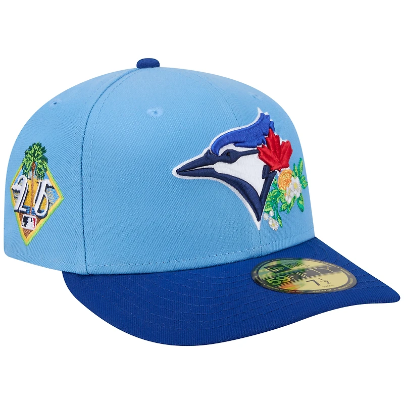 Casquette ajustée New Era 59FIFTY pour homme, bleu poudre/bleu royal, Toronto Blue Jays, entraînement de printemps 2026, avec écusson
