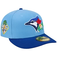 Casquette ajustée New Era 59FIFTY pour homme, bleu poudre/bleu royal, Toronto Blue Jays, entraînement de printemps 2026, avec écusson