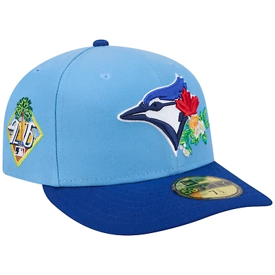 Casquette ajustée New Era 59FIFTY pour homme, bleu poudre/bleu royal, Toronto Blue Jays, entraînement de printemps 2026, avec écusson