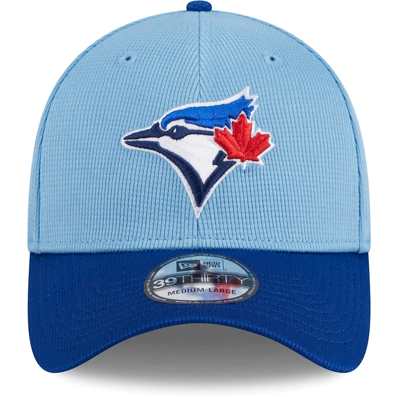Men's New Era Powder Blue Toronto Jays 2024 Batting Practice On-Field 39THIRTY Flex Hat