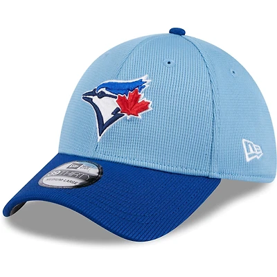 Men's New Era Powder Blue Toronto Jays 2024 Batting Practice On-Field 39THIRTY Flex Hat