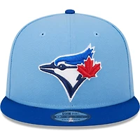 Men's New Era Powder Blue Toronto Blue Jays 2024 Batting Practice On-Field 9FIFTY Snapback Hat