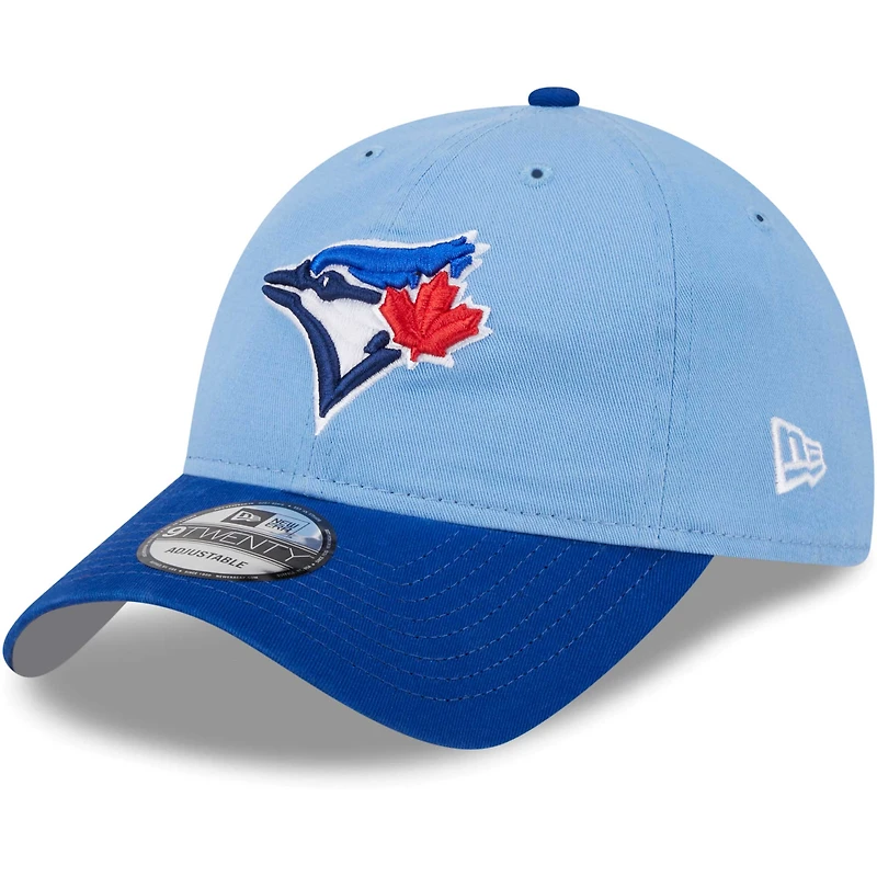 Men's New Era Powder Blue Toronto Blue Jays 2024 Batting Practice On-Field 9TWENTY Adjustable Hat