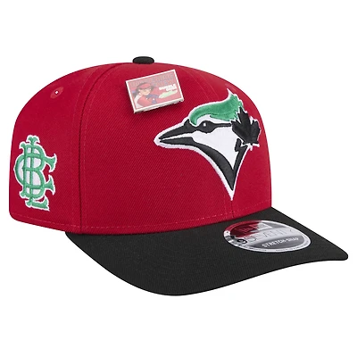 Men's New Era Red/Black Toronto Blue Jays 2024 Big League Chew Flavor Pack 9SEVENTY Adjustable Hat