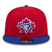 Men's New Era Red/Royal Toronto Blue Jays 2026 Canada Day 59FIFTY Fitted Hat