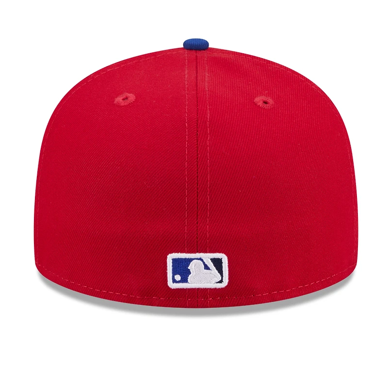 Casquette ajustée New Era rouge/bleu roi des Blue Jays de Toronto, édition spéciale Fête du Canada 2026 (59FIFTY)