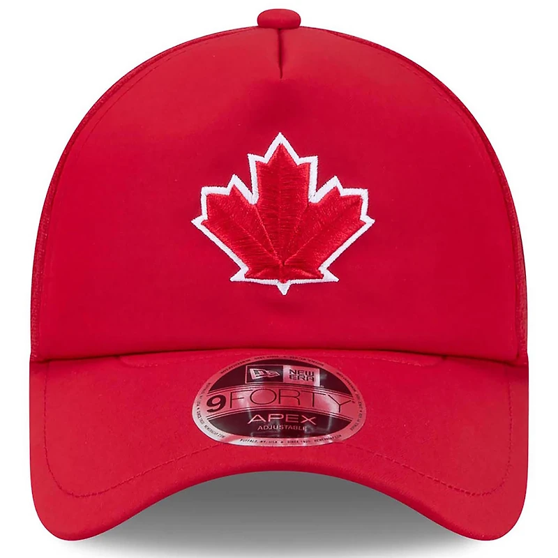 Men's New Era Red Toronto Blue Jays 2026 Batting Practice Alternate Apex 9FORTY Adjustable Hat