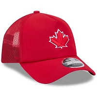 Men's New Era Red Toronto Blue Jays 2026 Batting Practice Alternate Apex 9FORTY Adjustable Hat