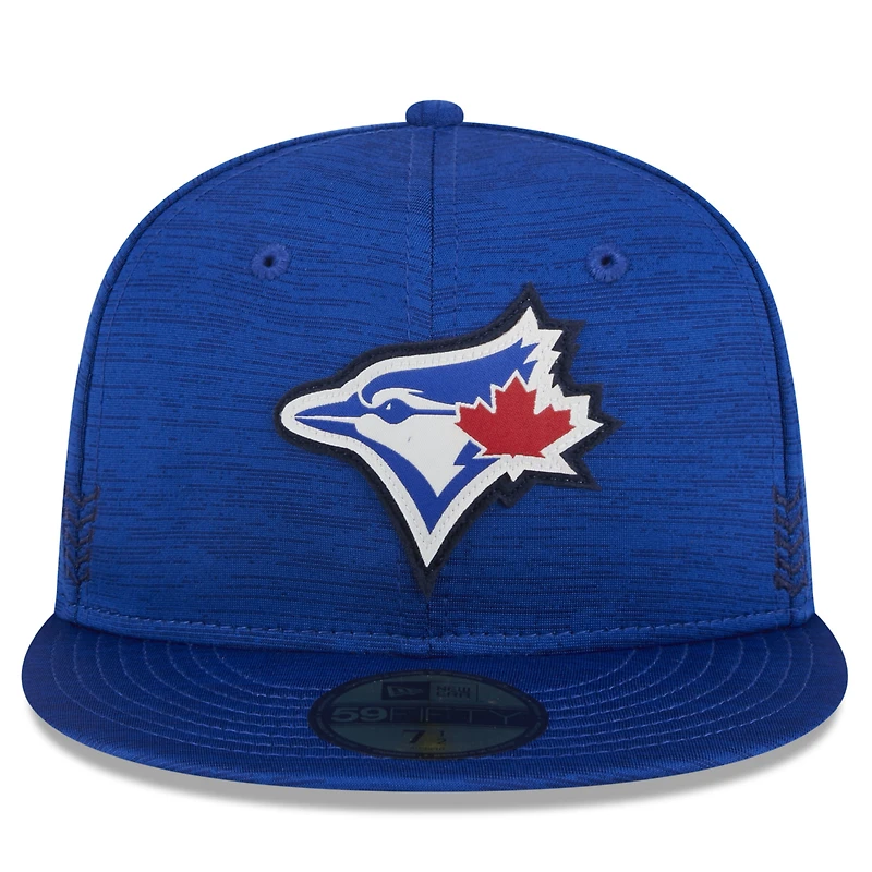 Casquette ajustée 59FIFTY Royal Toronto Blue Jays 2024 MLB Clubhouse New Era pour homme