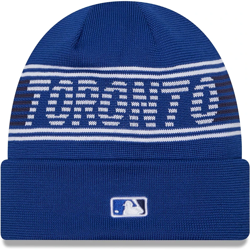 Men's New Era  Royal Toronto Blue Jays 2024 MLB Clubhouse Sport Cuffed Knit Hat