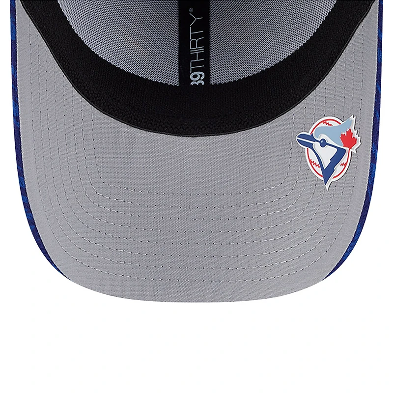 Casquette New Era Royal Toronto Blue Jays 2025 MLB Clubhouse 39THIRTY Flex pour homme