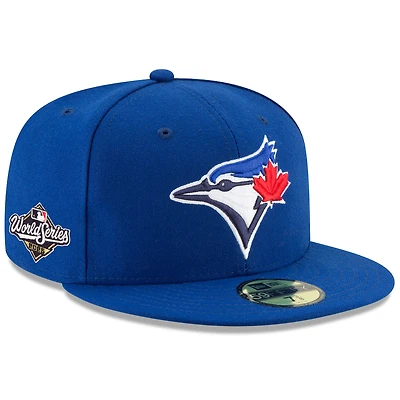 Men's New Era Royal Toronto Blue Jays 2025 World Series Side Patch 59FIFTY Fitted Hat