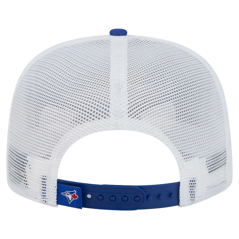 Casquette à visière ajustable A-Frame Trucker 9FIFTY Toronto Blue Jays de New Era pour homme