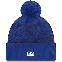 Men's New Era Royal Toronto Blue Jays Authentic Collection Sport Knit - Hat with Pom