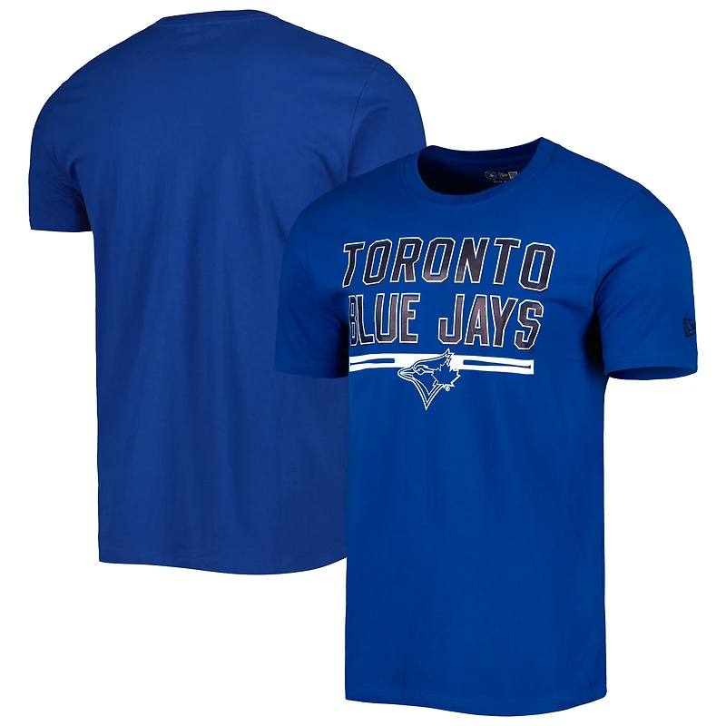T-shirt d'entraînement au bâton Royal Toronto Blue Jays New Era pour homme