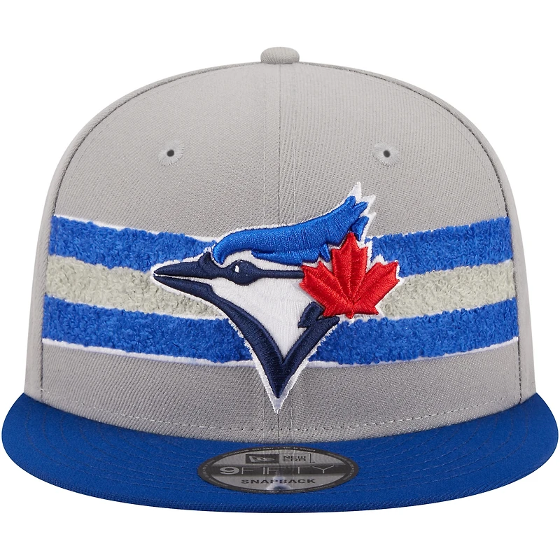 Casquette Snapback 9FIFTY Royal Toronto Blue Jays Chenille Band New Era pour hommes