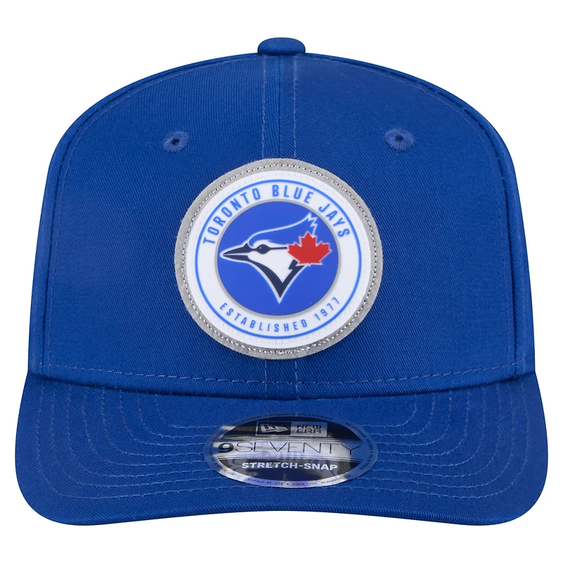 Casquette extensible à bouton-pression New Era Royal Toronto Blue Jays 9SEVENTY pour homme