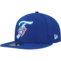 Casquette ajustée New Era Royal Toronto Blue Jays Duo Logo 2.0 59FIFTY pour homme