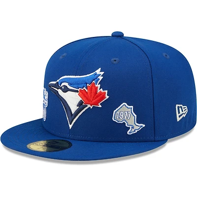 Casquette ajustée 59FIFTY Identity des Blue Jays de Toronto Royal New Era pour homme