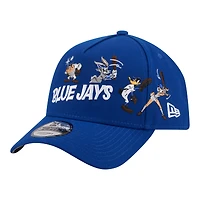 Casquette ajustable New Era Royal Toronto Blue Jays Looney Tunes A-Frame 9FORTY pour homme