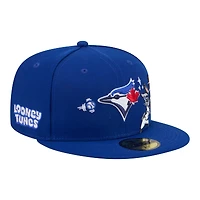 Casquette ajustée New Era Royal Toronto Blue Jays Looney Tunes Bugs Bunny 59FIFTY pour homme