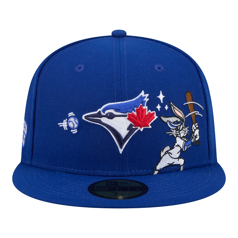 Men's New Era Royal Toronto Blue Jays Looney Tunes Bugs Bunny 59FIFTY Fitted Hat