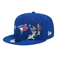 Men's New Era Royal Toronto Blue Jays Looney Tunes Bugs Bunny 9FIFTY Snapback Hat