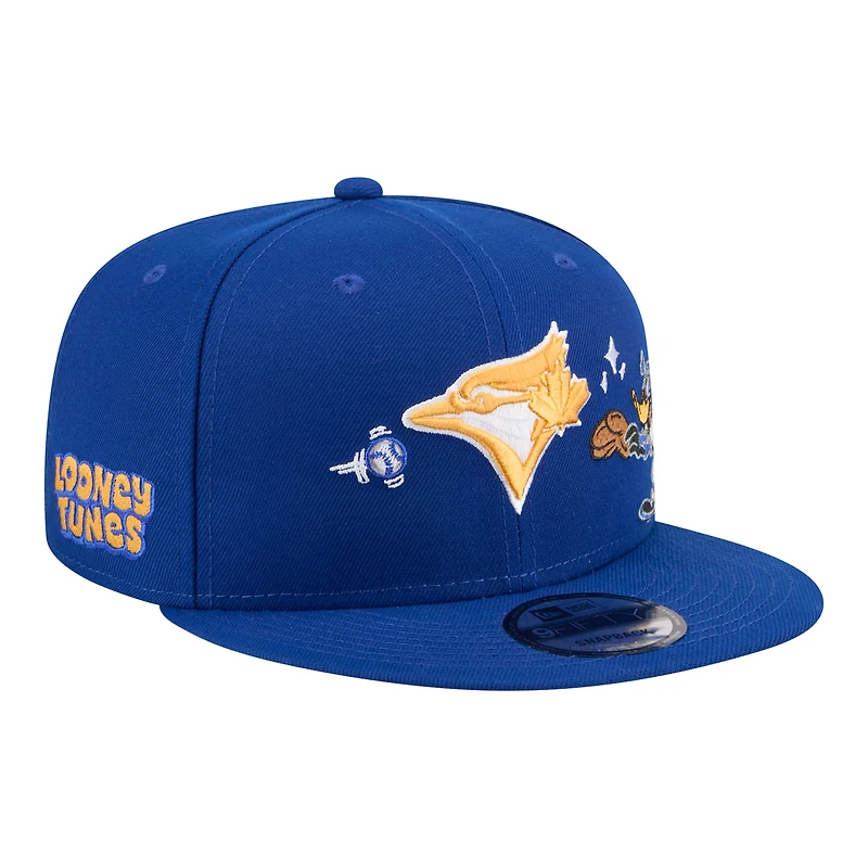 Men's New Era Royal Toronto Blue Jays Looney Tunes Daffy Duck 9FIFTY Snapback Hat