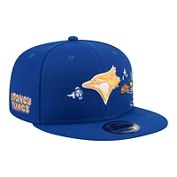 Men's New Era Royal Toronto Blue Jays Looney Tunes Daffy Duck 9FIFTY Snapback Hat