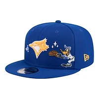 Men's New Era Royal Toronto Blue Jays Looney Tunes Daffy Duck 9FIFTY Snapback Hat