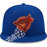 Casquette ajustée 59FIFTY Meteor des Blue Jays de Toronto Royal New Era pour homme