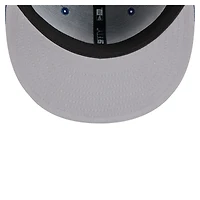 Casquette ajustée New Era Royal Toronto Blue Jays Overlap 59FIFTY pour homme