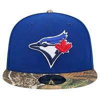 Casquette ajustée 59FIFTY camouflage Realtree Royal Blue Jays de Toronto New Era pour hommes