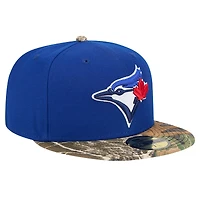 Casquette ajustée 59FIFTY camouflage Realtree Royal Blue Jays de Toronto New Era pour hommes