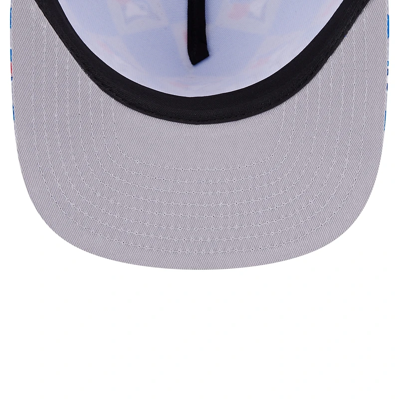 Men's New Era Royal Toronto Blue Jays Seeing Diamonds A-Frame Trucker 9FIFTY Snapback Hat
