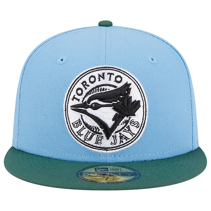 Men's New Era  Sky Blue/Cilantro Toronto Blue Jays 40th Season Anniversary 59FIFTY Fitted Hat