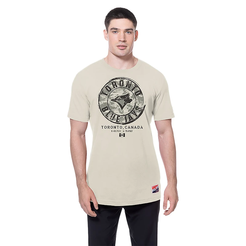 Men's New Era  Stone Toronto Blue Jays 2025 Armed Forces Day T-Shirt