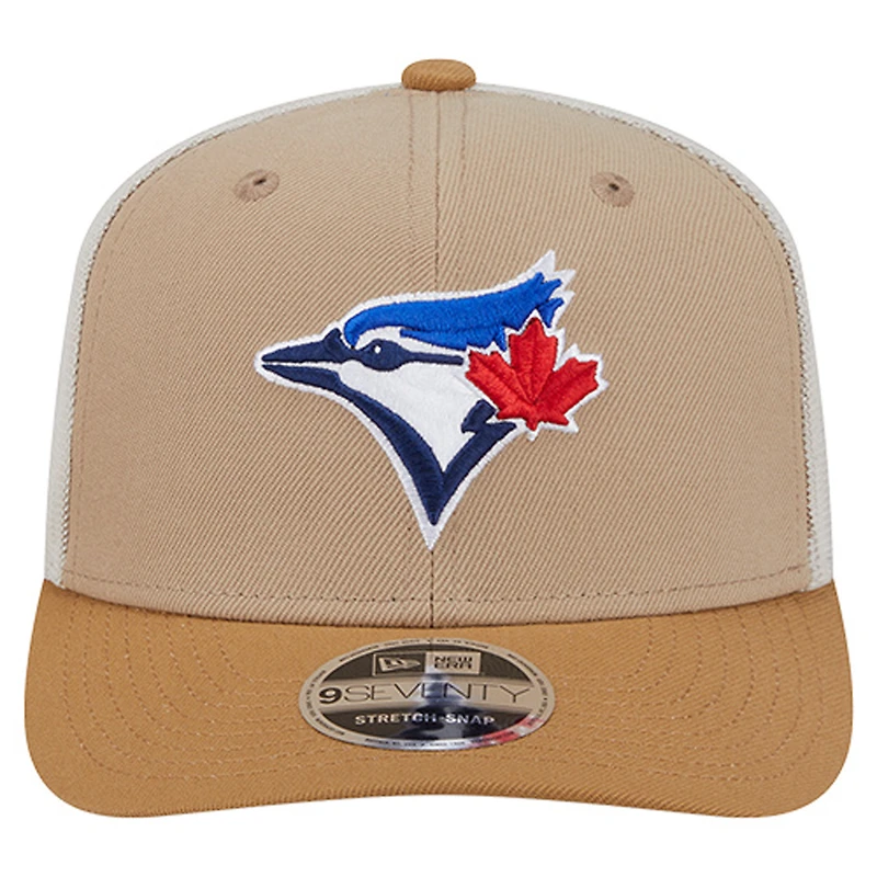 Casquette ajustable New Era Stone 9SEVENTY pour homme des Blue Jays de Toronto