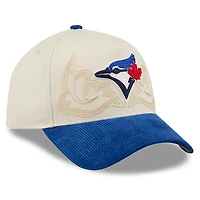 Men's New Era Stone Toronto Blue Jays Western Stitch 9FORTY A-Frame Adjustable Hat