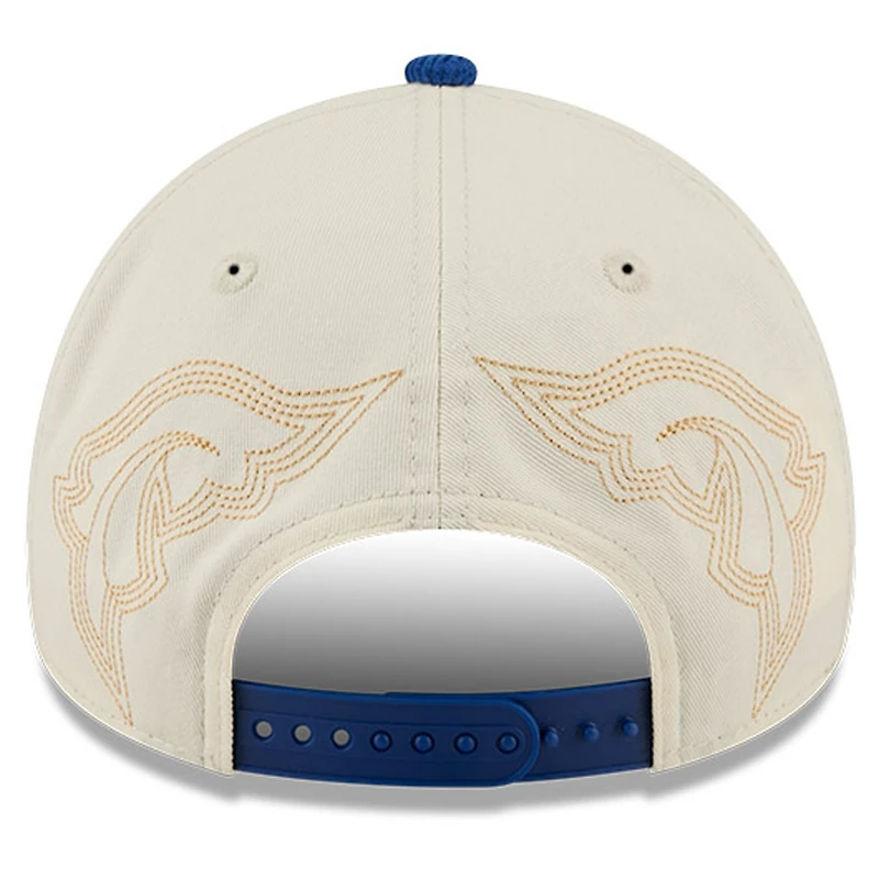 Men's New Era Stone Toronto Blue Jays Western Stitch 9FORTY A-Frame Adjustable Hat