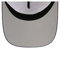 Men's New Era White/Navy Toronto Blue Jays Stripe M-Crown A-Frame 39THIRTY Flex Hat