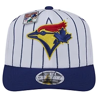 Casquette ajustable New Era 9SEVENTY originale Big League 2024 des Blue Jays de Toronto, blanche/bleue